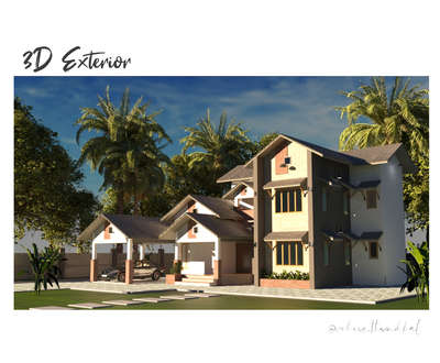 3D ELEVATION FOR LOW COST 
. 
.
.
#3DPlans #3D_ELEVATION #Designs #Landscape #ElevationDesign #keralastyle #kerqlahousedesign #exterior3D