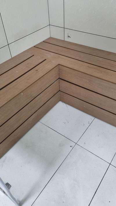 #sauna bath #wpclouvers #tuffundglass #BathroomDesigns #gym #steambath #interiores