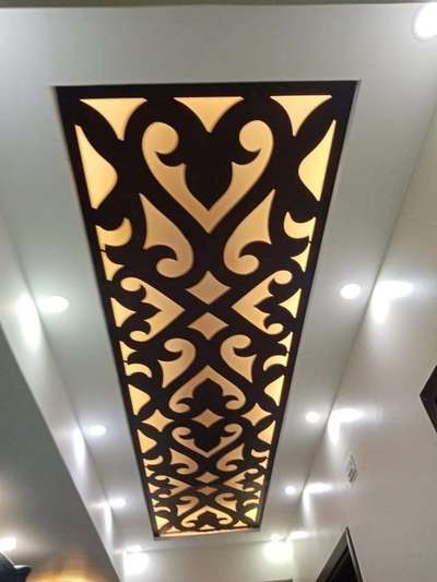 MDF jali with false ceiling Design #rkpopcontractor