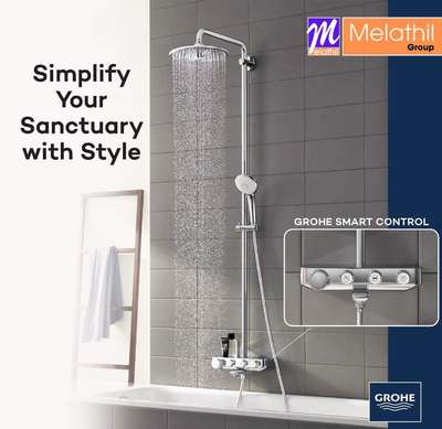 Upgrade your bathroom to a spa-like retreat with the Grohe Smart Control system from Melathi Hardware 🛁  
Sleek design meets intuitive functionality, simplifying your shower routine in style. 
Visit your nearest Melathi Hardware showroom today! 

#GroheSmartControl #MelathiHardware