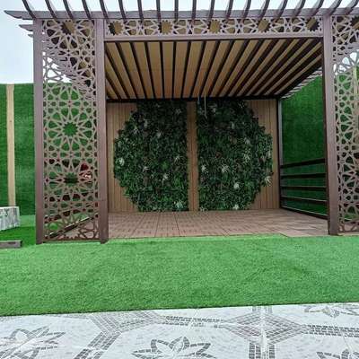 garden area work complete by afzal interior  #BalconyGarden #PVCFalseCeiling #BuffaloGrass
