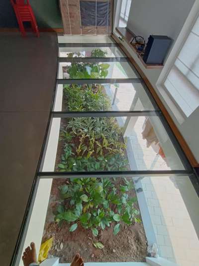 Glass flooring in Living room with landscape underneath.

 #landscape  #glassfloor  #glass  #curvedfloor