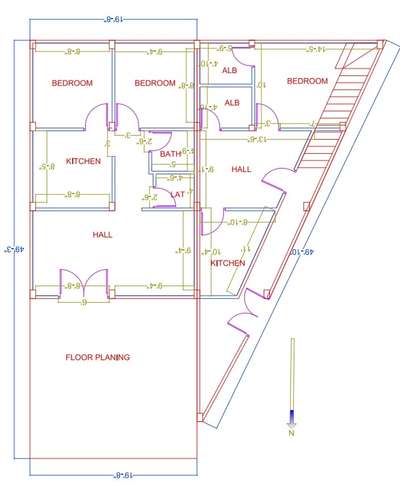 North face 
plot size 40-50 
two brothers planing plot partition
#yashraj_construction 
Builder:- Rajendra Patidar
Engineer:- ROHAN Patidar