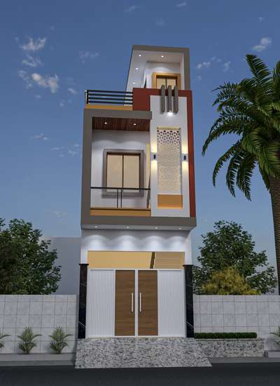 Exterior design by
Mk design & consultant 
Muzaffarnagar 
 #ElevationHome  #ElevationDesign  #frontElevation