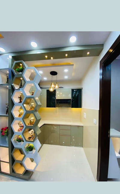 #ModularKitchen #moderndesign #KitchenLighting #intiriordesign