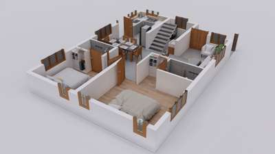 3D FLOOR PLAN #3d #3DPlans #3DKitchenPlan #3Darchitecture #3Darchitecture