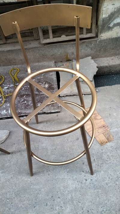 iron chair gold coated