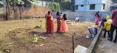 our new project at Eanchakkal .27/07/2022 Bhoomi Pooja
client Mr.Shankar
area 1600sqft