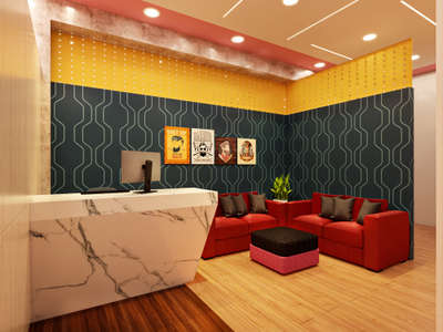 #reception design 3d view #