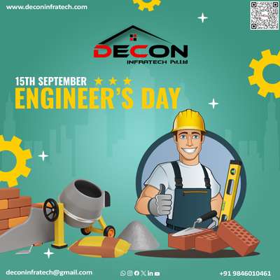 Happy Engineer's Day 👷‍♂👷‍♀

Decon Infratech Pvt Ltd, 1st Floor Central Building, Engg College PO, Manvila Thiruvananthapuram, Kerala 695016
+91 98460 10461
Follow Us
Google Map: https://maps.app.goo.gl/wpRVou19QeejuYXx7
Website: https://deconinfratech.com/
Facebook: https://www.facebook.com/deconinfratech/
Instagram: www.instagram.com/decon_infratech/
Threads: https://www.threads.net/@decon_infratech
Linked In: https://www.linkedin.com/company/decon-infratech-pvt-ltd/
Twitter: https://twitter.com/Decon_Infratech
You Tube: https://youtube.com/@deconinfratech
Pinterest: in.pinterest.com/deconinfratech/
WhatsApp: wa.me/+919846010461
Contact Us: +91 98460 10461 | +91 75580 30104
Address: Decon Infratech Pvt Ltd 1st Floor Central Building, Engg College Road, PO, Paruthikunnu, Thiruvananthapuram, Kerala 695016
#civilengineeringexplore #civilengineer #civilengineers #civilengineeringstudent #civilengineeringworld #civilengineerstudents #civilengineerideas #civilengineerandyou
