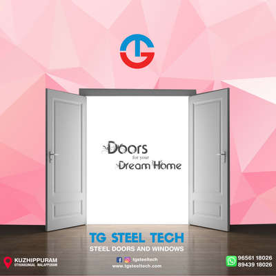 Tg steel tech steel doors and windows

HIGH QUALITY 16 GUAGE TATA GI 
WEATHER PROOF
FIRE RESISTANT 
TERMITE RESISTANT 
ANTI CORROSIVE TREATED
MAINTENANCE FREE
ALL KERALA DELIVERY 
CUSTOM SIZES AVAILABLE

TG STEEL TECH 
STEEL DOORS
 AND WINDOWS 
KOTTAKAL, MALAPPURAM 
9656118026
8943918026

 #TATA_STEEL  #TATA #tatasteel #TATA_16_GAUGE_SHEET #FrenchWindows #WindowsDesigns #windows #windowdesign #tgsteeltechwindows #metal #furniture #SteelWindows #steelwindowsanddoors #steelwindow #Steeldoor #steeldoors #steeldoorsANDwindows #tgsteeltech
#AllKeralaDeliveryAvailible #trusted #architecture #steelventilation #ventilation #home #homedecor #industry #allkeraladelivery #interior #cheap #cement #iron #tatagalvano #16guage #120gsm #doors #woodendoors #wood #india #kerala #kannur #malappuram #kasarkod #wayanad #calicut #kochi #eranankulam #thiruvananthapuram #bedroom #kitchen #outdoor #living #staicase #roof #plan #bathroom #kollam #dining #kottayam #trissur #alappuzha #palakkad #kottakkal