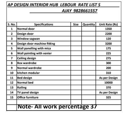 *Ap design interior hub *
All rate show by photographs  please see and call 9828661557 All Fruniture work Lebour rate pe kiya jata hai