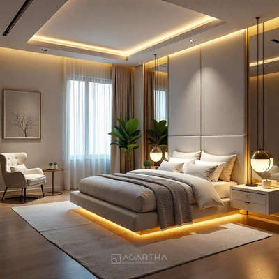"A space that speaks in tones of tranquility and style." #bedroom #3dmodeling