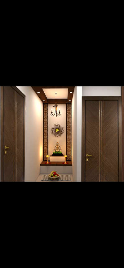 prayer room design by AP INTERIORS 
Aarti Pandey 
#Prayerrooms #mandirdesign #poojaroomdesign #cncwoodworking