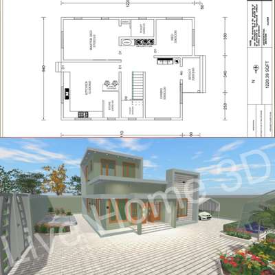 #3DPlans  #HouseDesigns  #SmallHouse  #1200sqftHouse