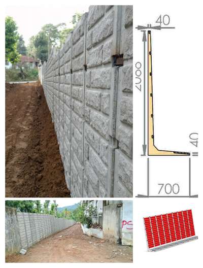 redy made compound wall cum retaining wall കൂടുതൽ വിവരങ്ങൾക്ക് 8590291471