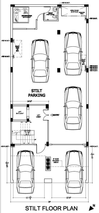Stilt floor plan #residentialbuilding
