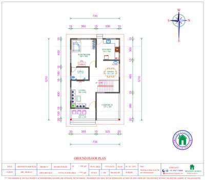 #5.40 Cent വസ്തുവിൽ #1647 Sqft വിസ്തീർണ്ണത്തിൽ #3BHK സൗകര്യമുള്ള # വടക്ക് ദർശനത്തിലുള്ള  വീടിൻ്റെ പ്ലാൻ