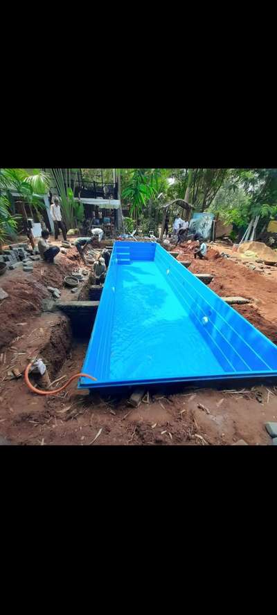 swimming pool in fiberglass