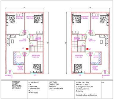25'0"X40'0"Ground floor planing contact me for build your dream house palaning designing  #FloorPlans  #grondfloorplan