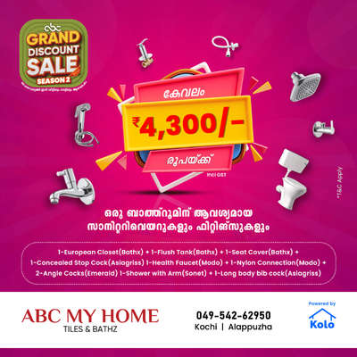 deals.. Abc my home grand discount sale is live now
.
.
 #abcmyhome #abcmyhomekochi #granddiscountsale