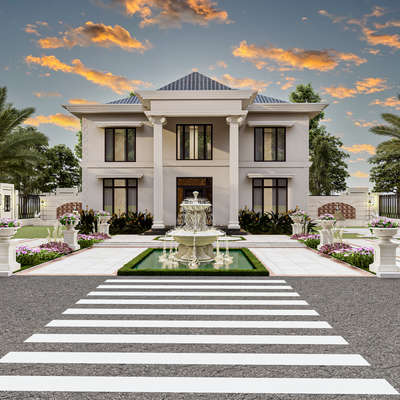 colonial with modern contemporary style