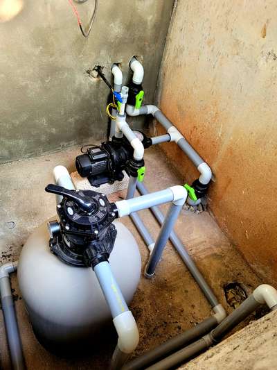 Pool filter Installation work