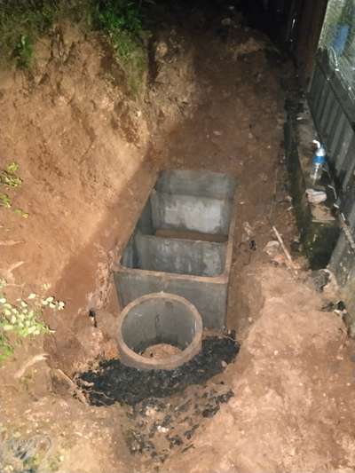 Readymade fero slab septic tank work at Aluva