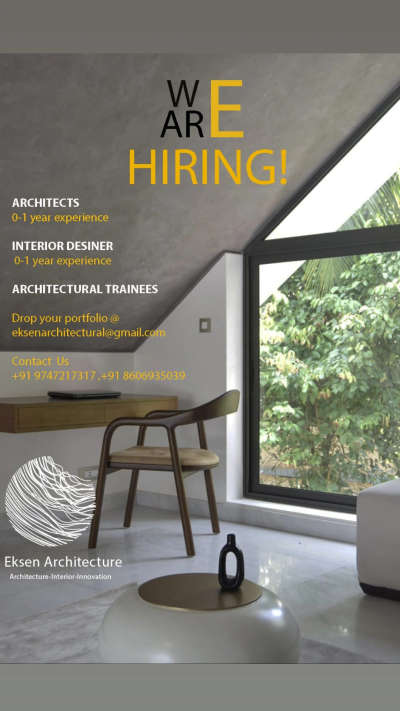 we are hiring  



 #Architect #InteriorDesigner #KeralaStyleHouse #Architect #projectmanagement #KeralaStyleHouse #jobproffesional #Malappuram #Kozhikode #koloapp #