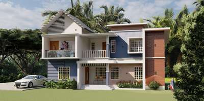 new 3d design @keystone 
 #kerala home#contomporary home#