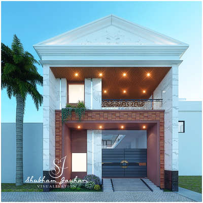 The house of the village chief. #exteriors  #romanelevation  #modernhousedesigns  #moderndesign  #villaproject