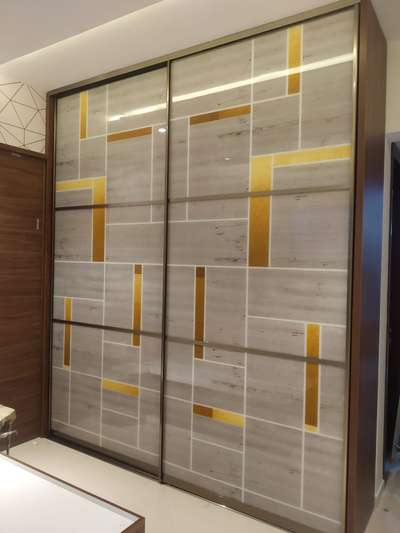 Customized Glass Printed Wardrobe  #SlidingDoorWardrobe  #wardrobe  #GlassDoors  #glassprinting