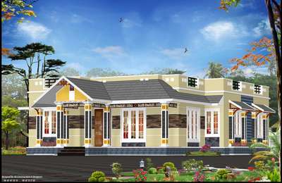 #HouseDesigns
#MyDesigns

Style :-Colonial+Contemporary Mix.

Location:-Chelakkara, Thrissur

West Facing  Villa.

sitout, Living, two attached Bedrooms, Dining, study Area, Kitchen, Work Area, Common Bathroom.