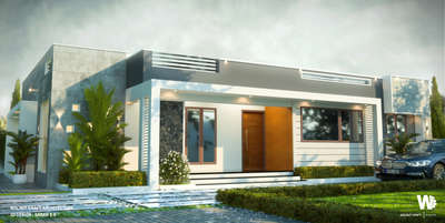 Single Floor Home..
#walnucraft #exterior_Work #exteriordesigns #exterior3D #new_home #ContemporaryHouse #KeralaStyleHouse