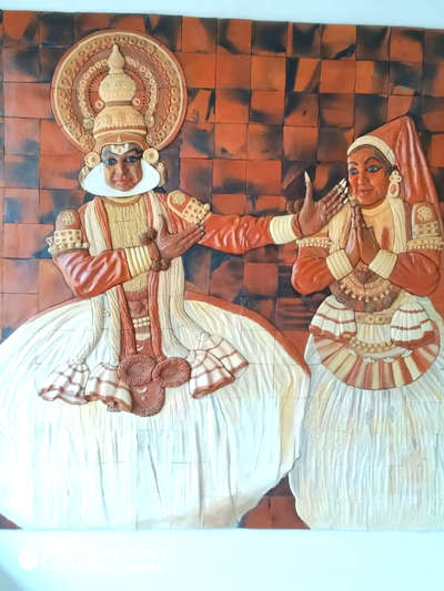 terracotta mural at melattur 5*5 feet. #