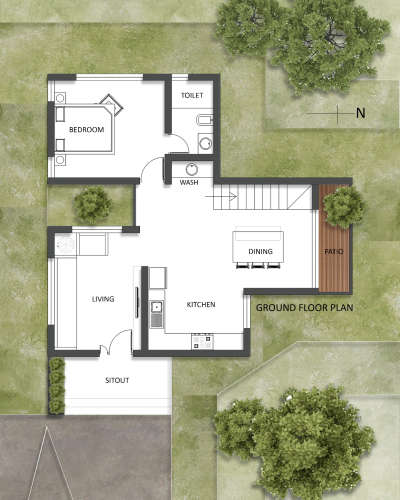 "Efficient elegance: Maximizing space in a minimalist 3BHK plan."

site are : 5 sqft  
built up are :1800sqft

 #Architect #architecturedesigns #Architectural&Interior #architecturekerala #FloorPlans #SmallHomePlans #LandscapeDesign #Landscape #banglure #budgetfriendlyhomes