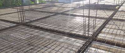 slab steel bar work