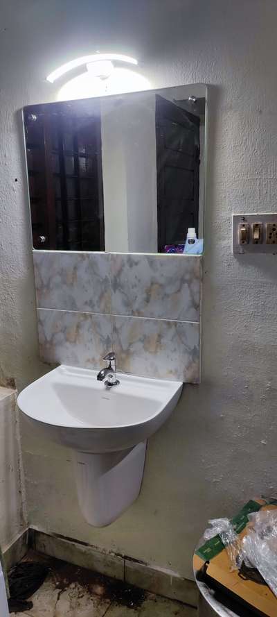 Renovation work 2. bathroom & wash basin at edappalli