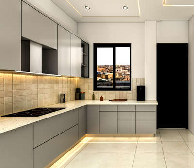 Interior Deaign of Kitchen Simple Design 
 #KitchenIdeas #InteriorDesigner #LargeKitchen