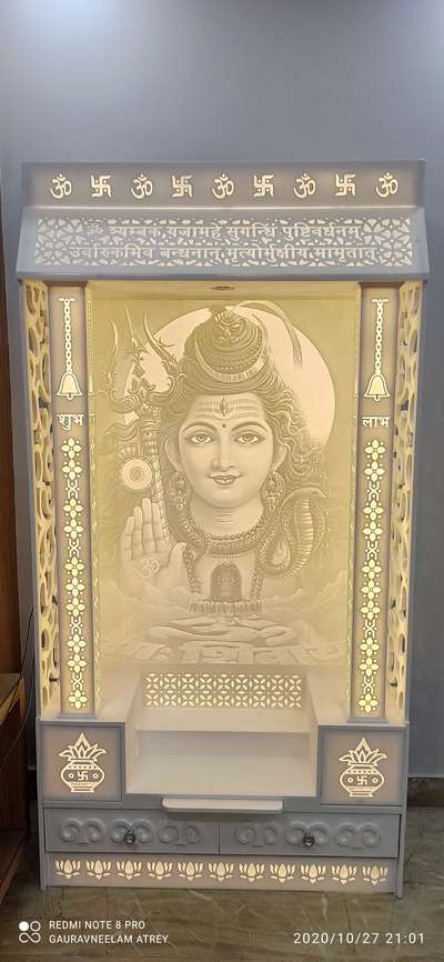 # # Customized Backlight Corian Mandir ## 9711785151##