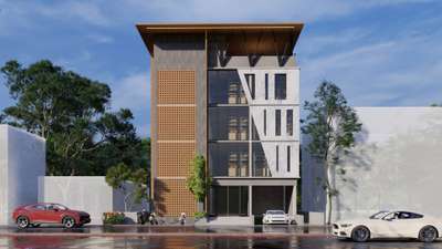 Commercial building designed by NIRMiKA Architecture _  #commercialrealestate #HouseDesigns