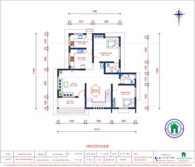 7.5 സെൻ്റിൽ 4BHK ഓടു കൂടിയ 2001 sqft വിസ്തീർണ്ണമുള്ള വടക്ക് ദർശനത്തിലുള്ള  വീട്.