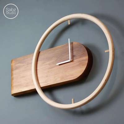 wooden clock