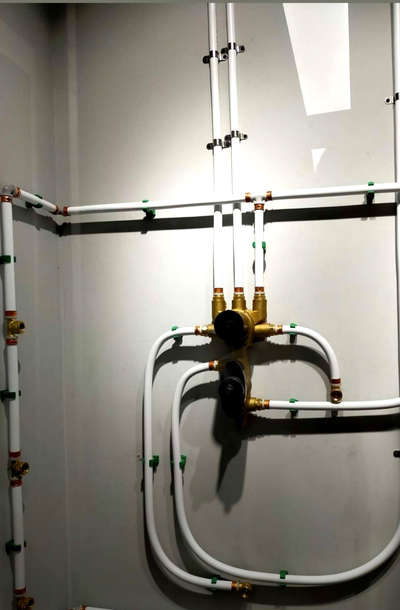 One of our displays calicut using pex pipes with pp and brass fittings🚰

#viega #viegapipes #viegaindia #modernhome #germantechnology #germanstandard #PipingSystems #piping #kerlaarchitecture #calicut