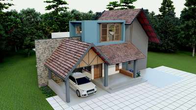 Proposed 1bhk Residence at Thrissur 
client : Anjali
Total Area : 1125 Sq.ft