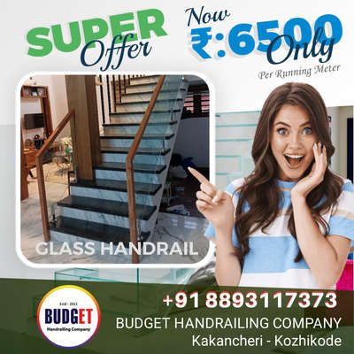 #super  #offer  #handrailwork 
Budget Handrailing company
+91 8893117373