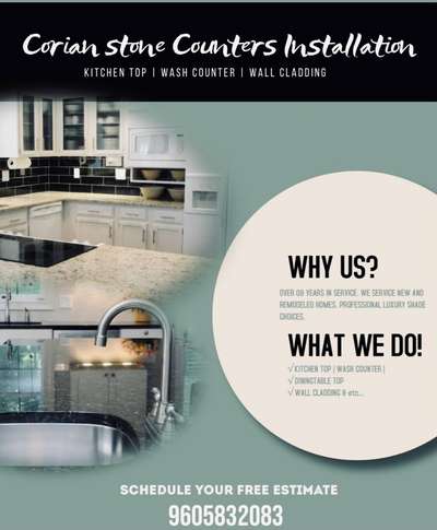 Corian top 

contact us for more details
9605832083

 #InteriorDesigner  #KitchenInterior  #Architectural&Interior  #ZEESHAN_INTERIOR_AND_CONSTRUCTION  #interiorcontractors  #Hayathee_interior  #interiorrenovation  #interiorstylist  #interiorsmodernhomes