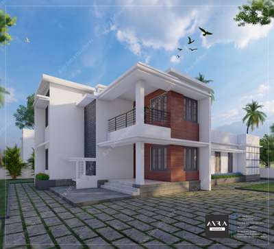 2500 sqft house contemporary #HouseDesigns  #50LakhHouse  #ContemporaryHouse  #ElevationHome  #contruction #contracting #builders&interior  #buildersinkerala