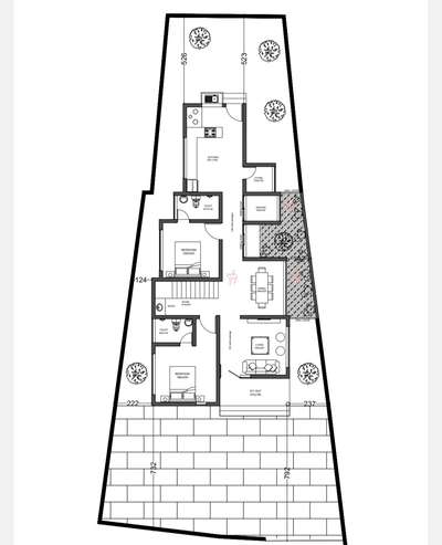 #8centPlot #groundfloorplan #1200sqft #kerala #Malappuram #Tirur #difficultysite #architecture #narrowsite q