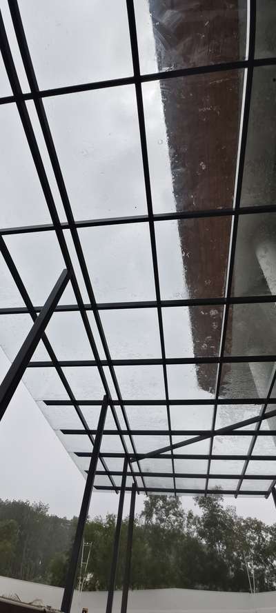 glass pergola and ms work